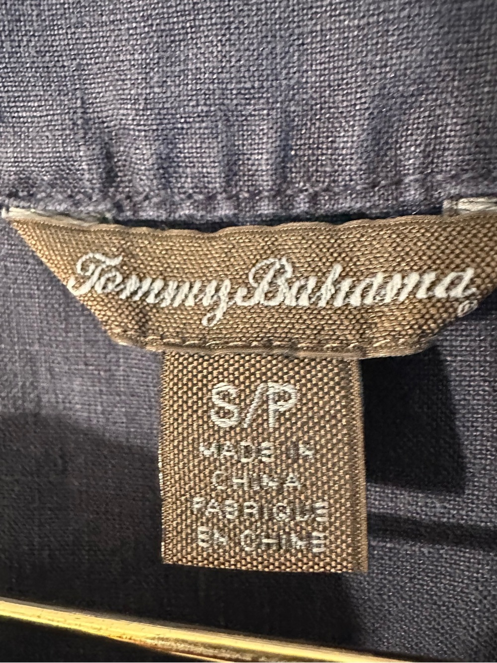 TOMMY BAHAMA Sm 100% LINEN Capsule Preppy Sustainable Embroidered Blue Tunic Top - Picture 2 of 10